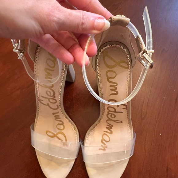 Sam Edelman Yaro Heels in Clear & Nude Patent - Picture 7 of 11